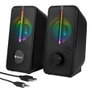 NGS Gaming Altavoces con Iluminación LED RGB, 12W y Conexión USB